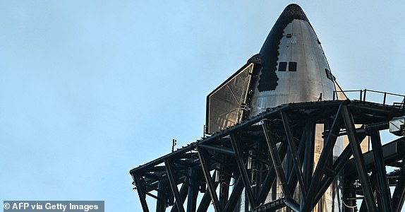 The SpaceX Starship sits on the launch pad ahead of its sixth flight test from Starbase in Boca Chica, Texas, on November 17, 2024. The test is scheduled for November 19, 2024, (Photo by CHANDAN KHANNA / AFP) (Photo by CHANDAN KHANNA/AFP via Getty Images)